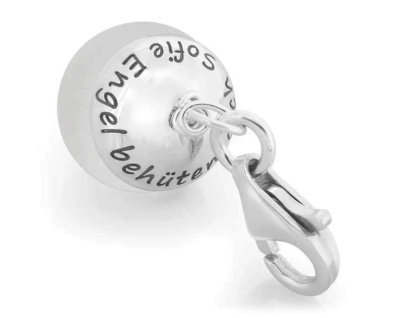 ANHÄNGER PERLE MIT NAMEN, TAUFSCHMUCK, GESCHENK ZUR TAUFE