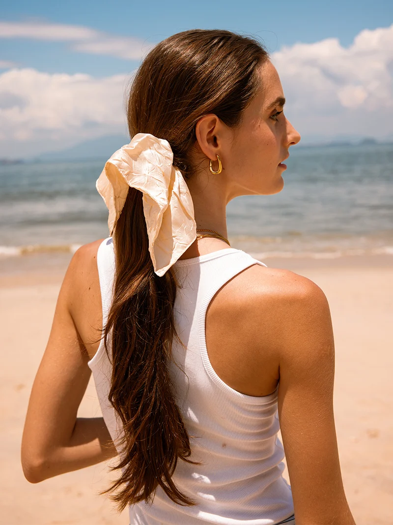 Soft Grace Black Scrunchie