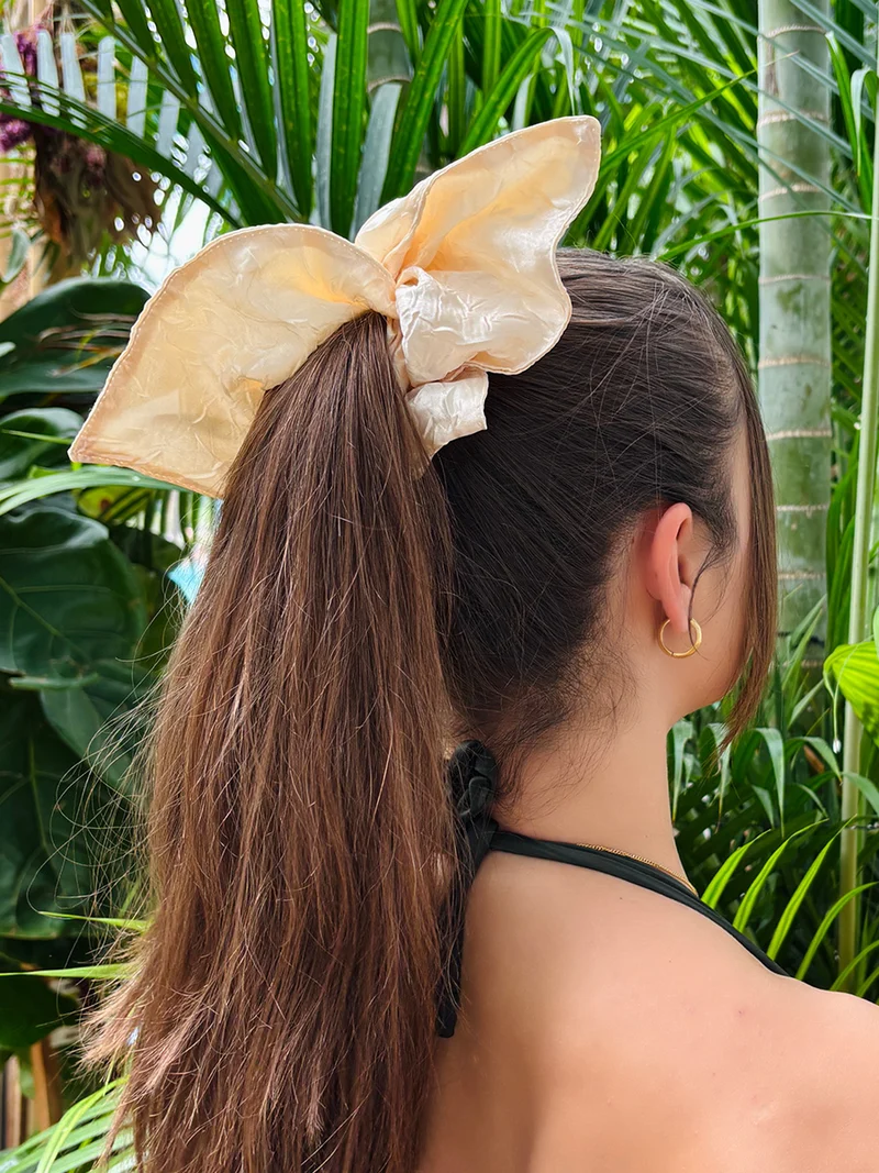 Soft Grace Beige Scrunchie