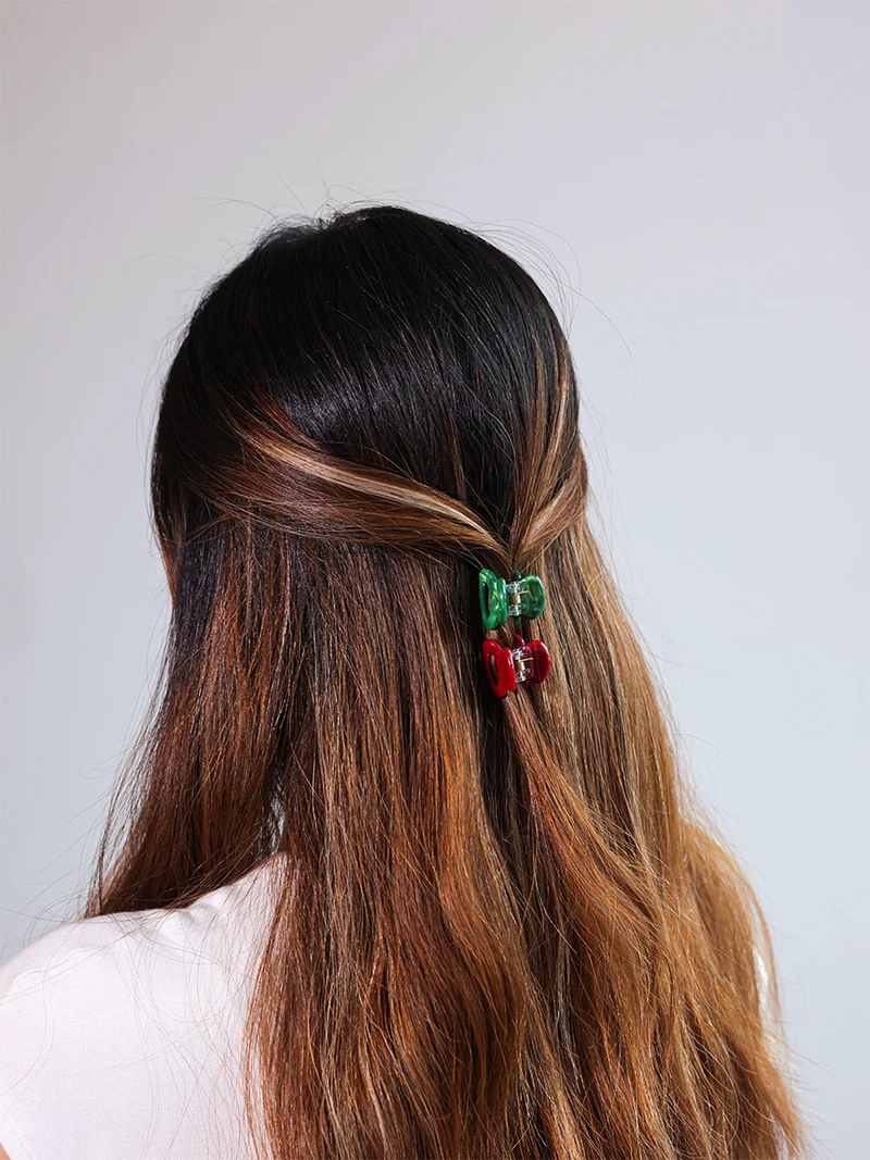 Vibrant Set Mini-Haarklammer Christmas Vide