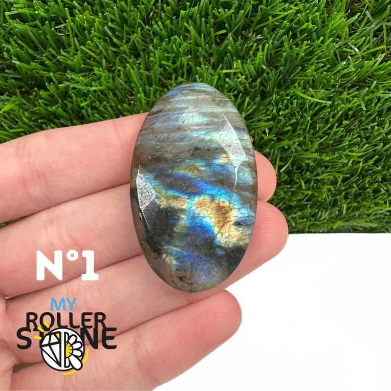 Freiform-Facettenschliff-Labradorit-Cabochon 5A