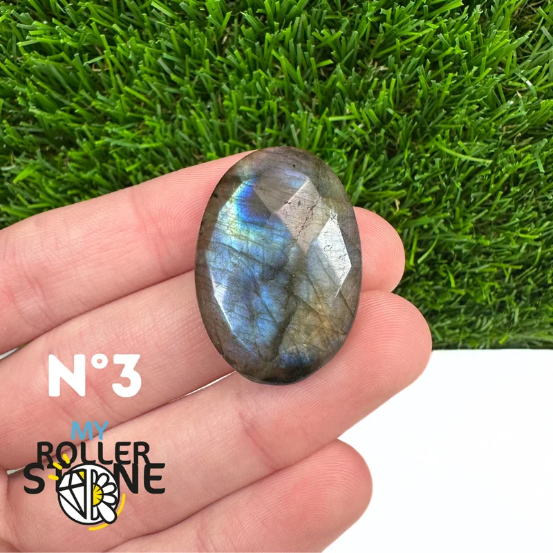Freiform-Facettenschliff-Labradorit-Cabochon 5A