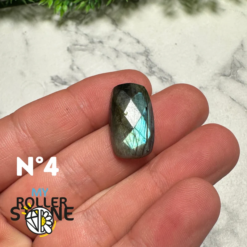 Freiform-Facettenschliff-Labradorit-Cabochon 5A