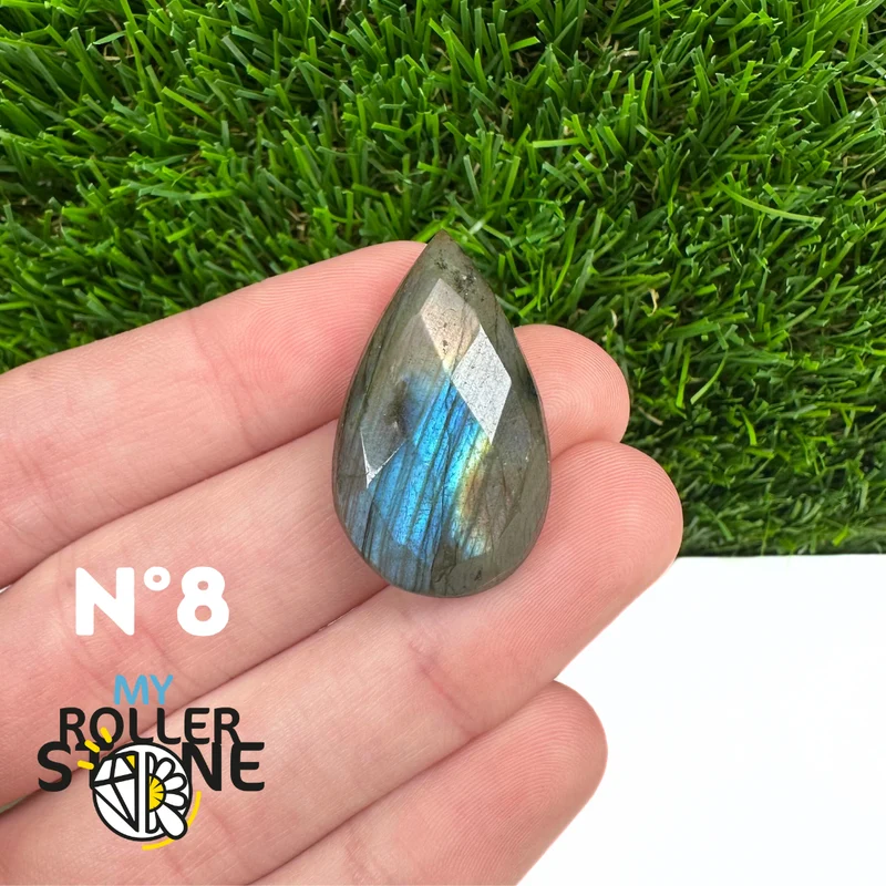 Freiform-Facettenschliff-Labradorit-Cabochon 5A