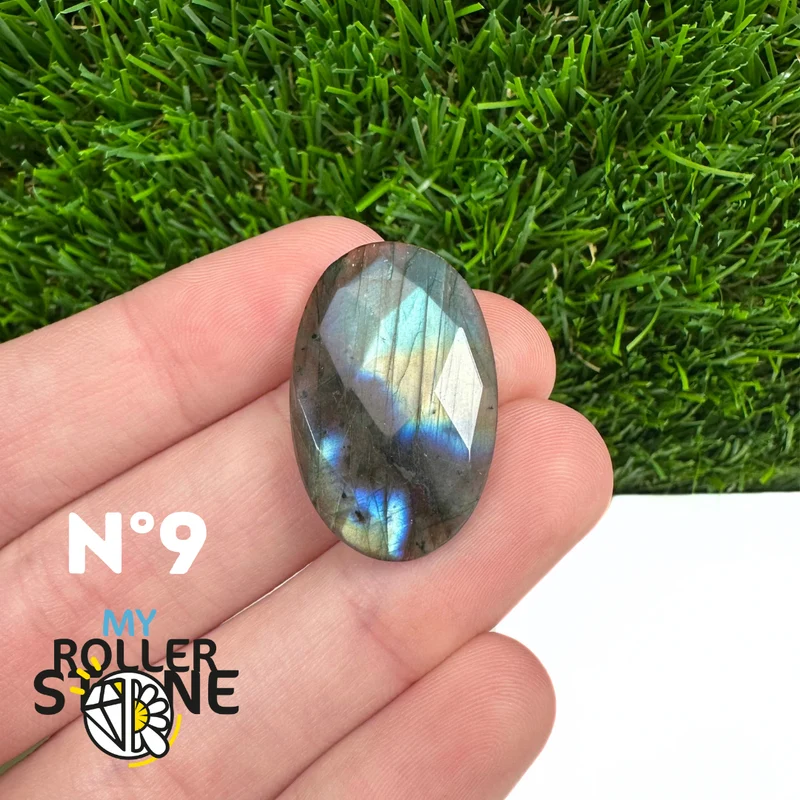 Freiform-Facettenschliff-Labradorit-Cabochon 5A