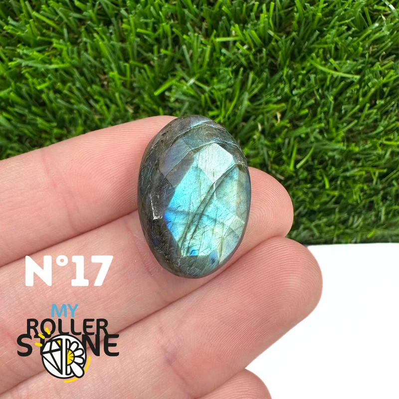 Freiform-Facettenschliff-Labradorit-Cabochon 5A