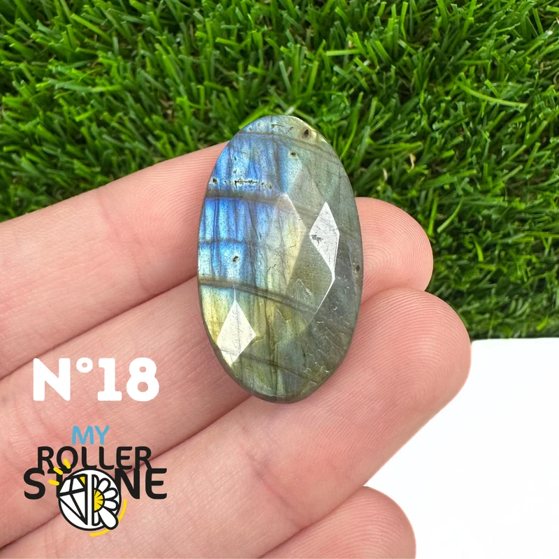 Freiform-Facettenschliff-Labradorit-Cabochon 5A