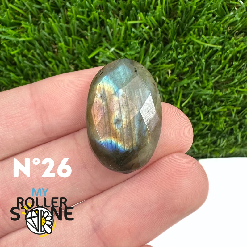 Freiform-Facettenschliff-Labradorit-Cabochon 5A