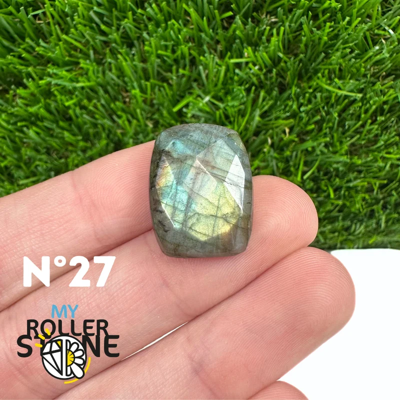 Freiform-Facettenschliff-Labradorit-Cabochon 5A