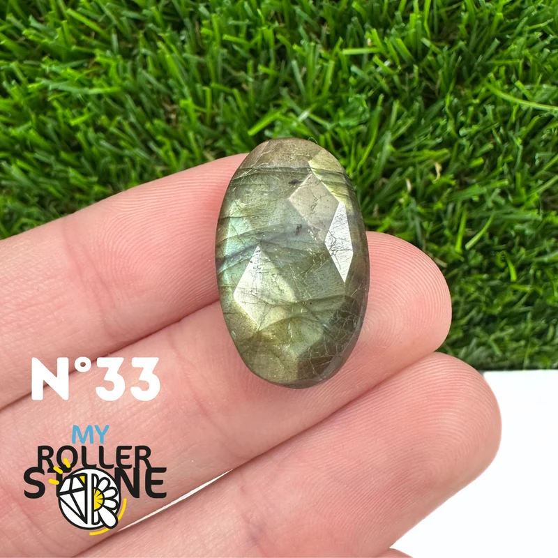 Freiform-Facettenschliff-Labradorit-Cabochon 5A