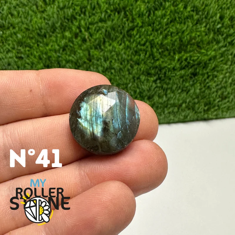 5A facettierte Labradorit-Anhänger