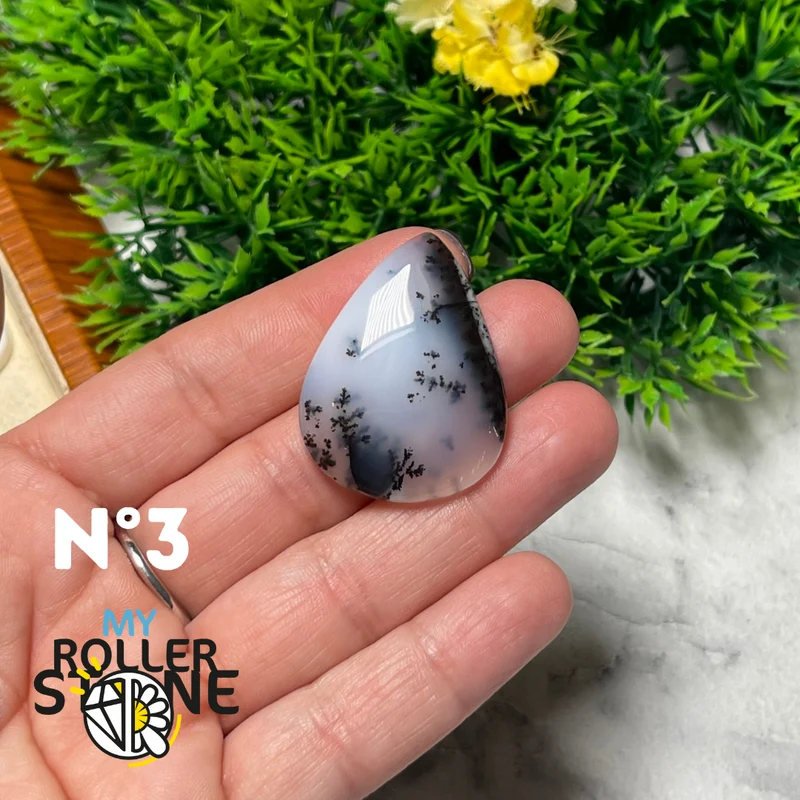 Dendritischer Opal Cabochon