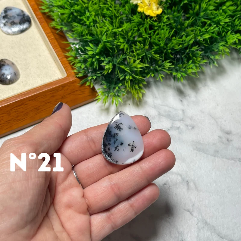 Dendritischer Opal Cabochon
