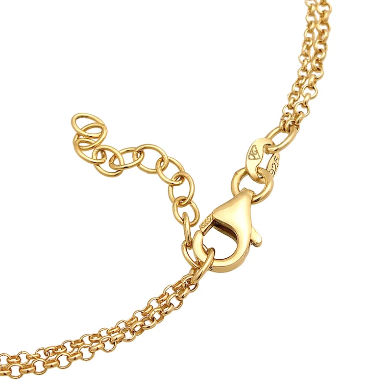 Layer-Armband Infinity Herz | Zirkonia (Weiß)