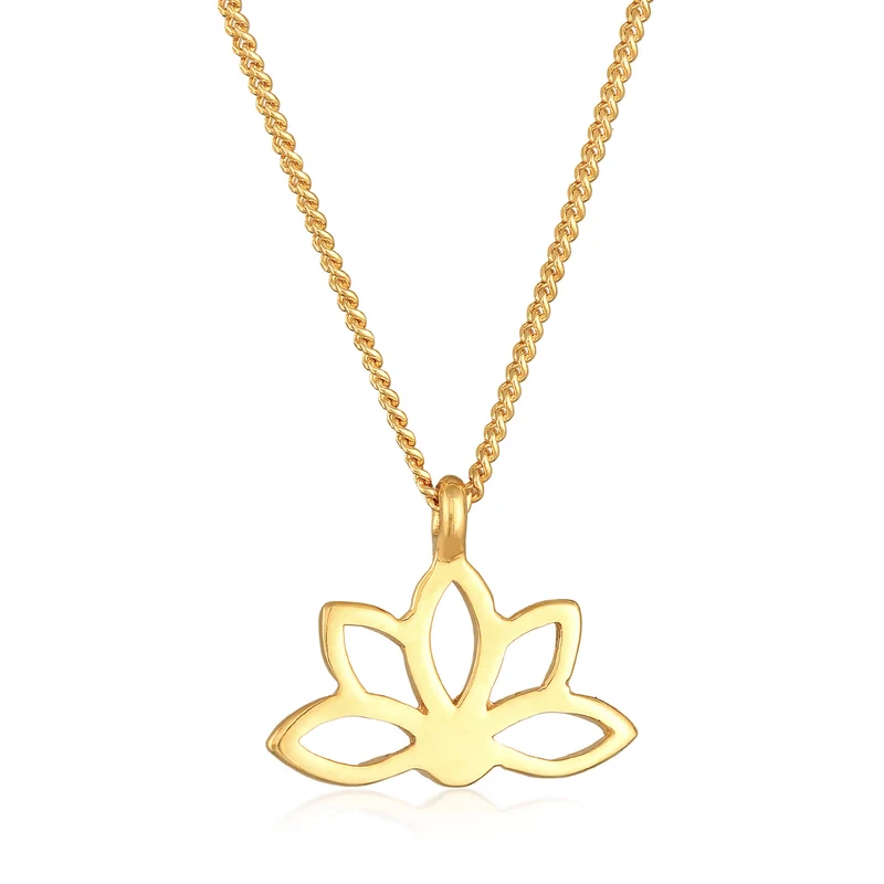 Halskette Lotusblume