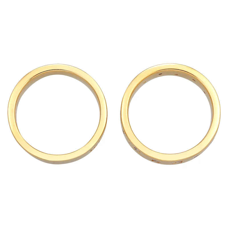 Ring-Set Astro | Zirkonia (Weiß)