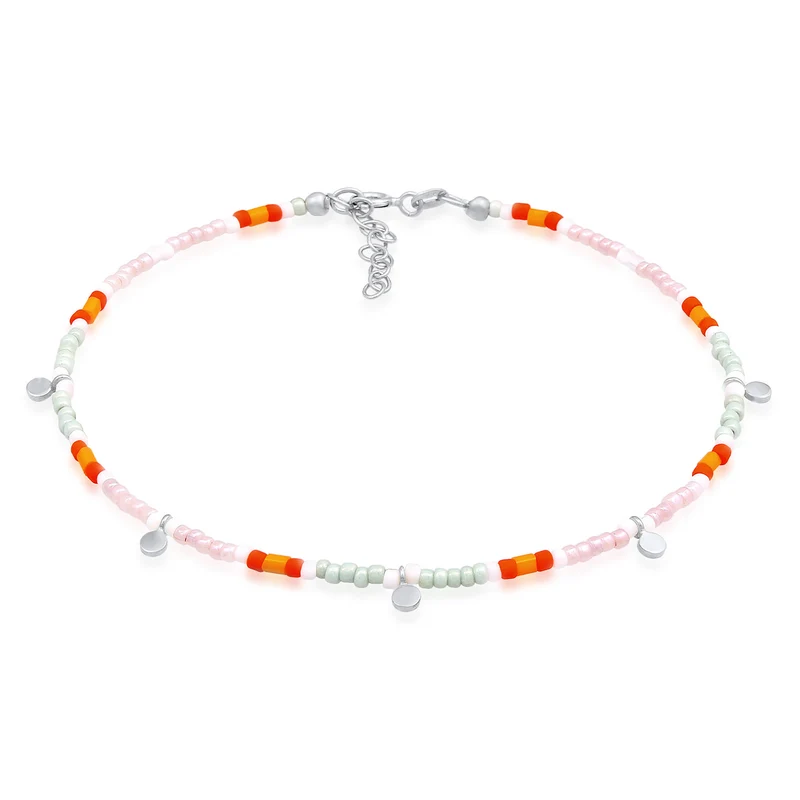Fußkettchen Plättchen Beads