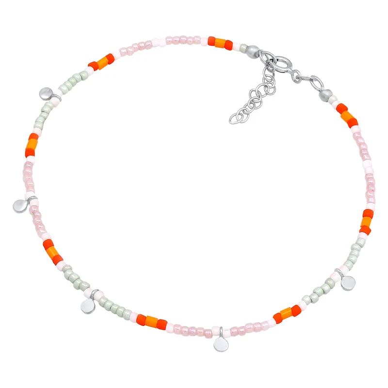 Fußkettchen Plättchen Beads