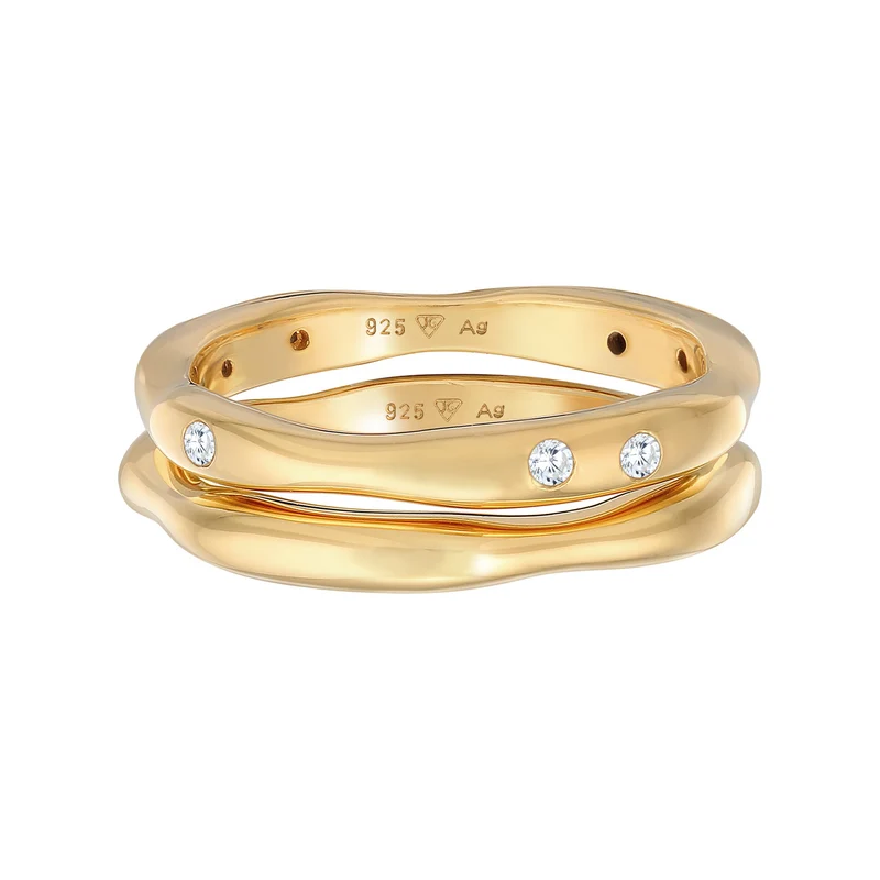 Ringset Organic | Zirkonia (Weiß)
