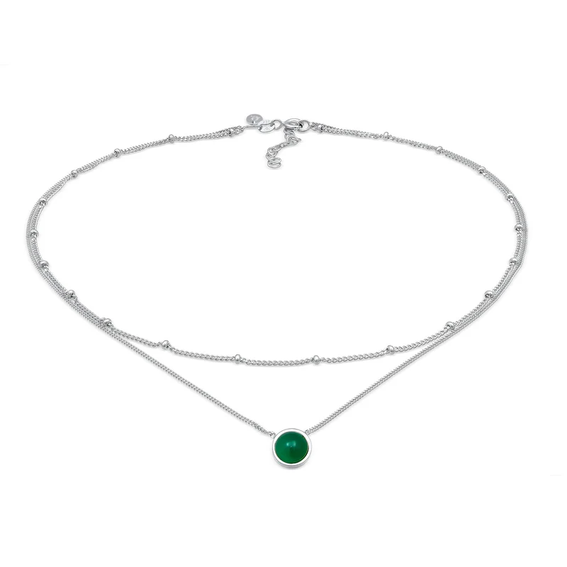 Choker Kugel | Achat (Grün)