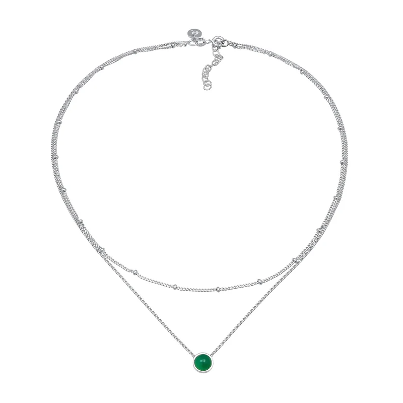 Choker Kugel | Achat (Grün)