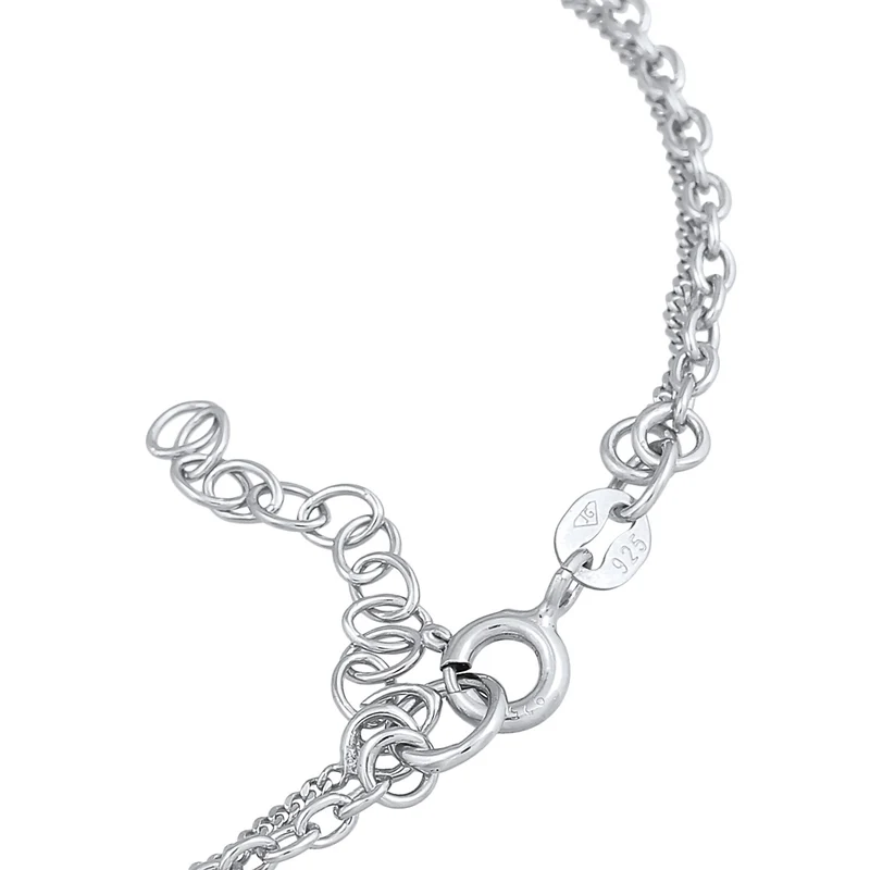 Layer-Armband Kreis | Mit Kristallen von Swarovski® (Weiß)