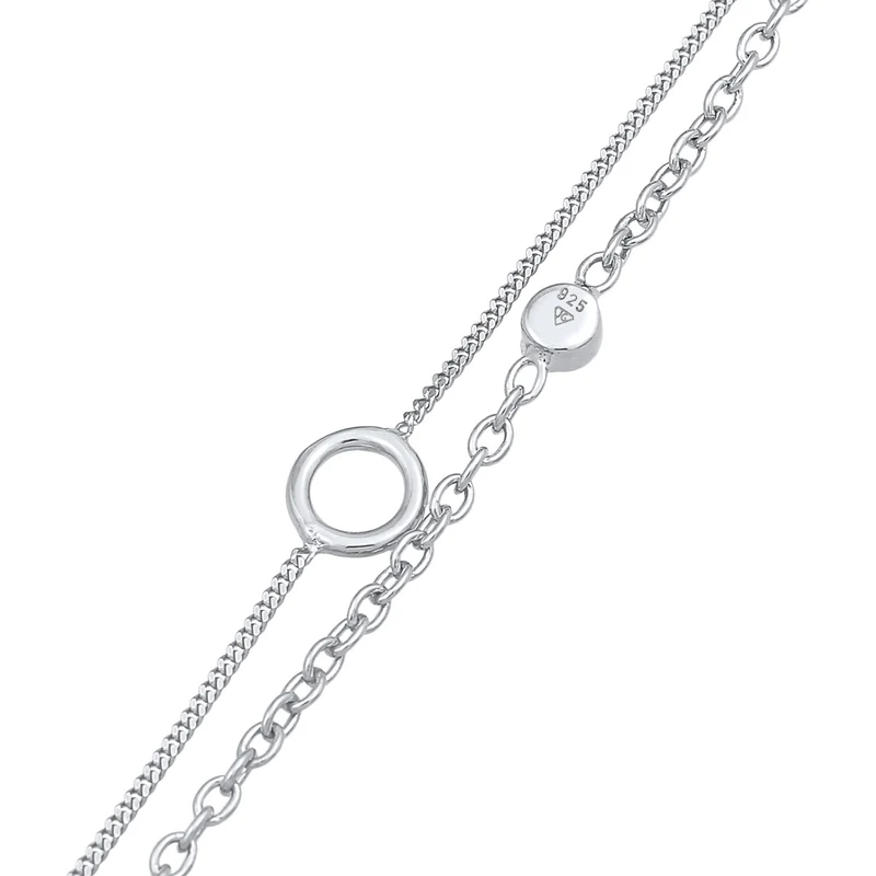 Layer-Armband Kreis | Mit Kristallen von Swarovski® (Weiß)