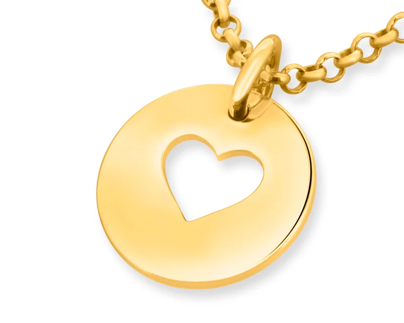 KETTE GOLD MIT HERZ HALSKETTE DAMEN