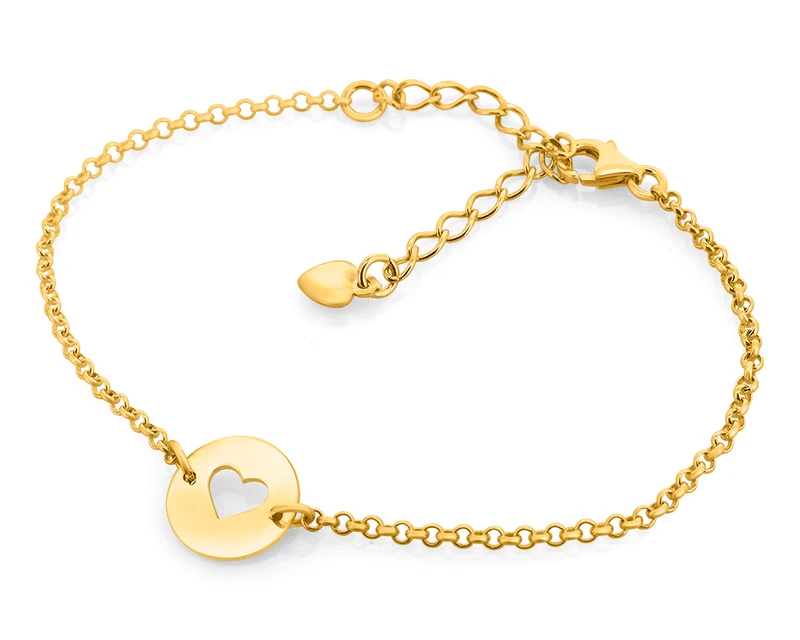 ARMBAND DAMEN GOLD MIT HERZ JUWELIER SCHMUCK