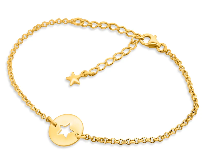 DAMEN ARMBAND MIT STERN GOLD SCHMUCK STERNENKIND