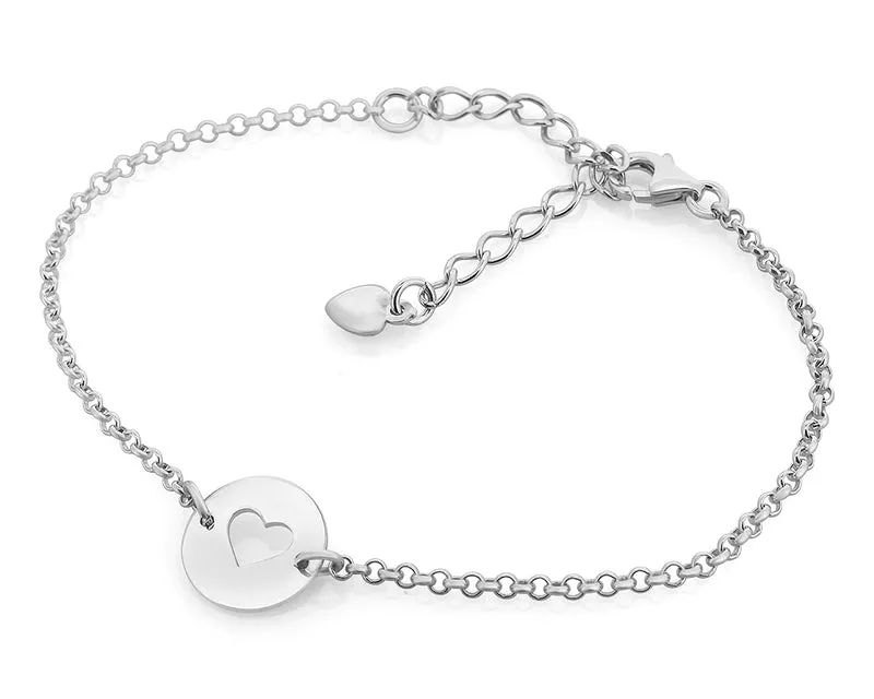 SILBER ARMBAND MIT HERZ DAMEN SCHMUCK ONLINE SCHMUCKMANUFAKTUR