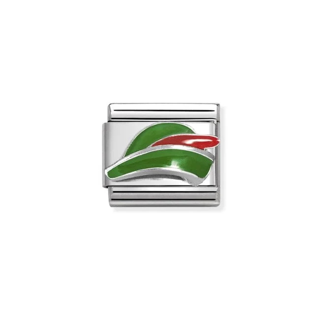 Classic Silver and Enamel Archer's Hat Fairytale & Fantasy Charms