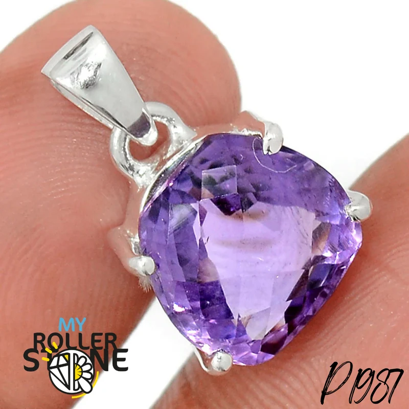 Facettierter Amethyst Anhänger P1987