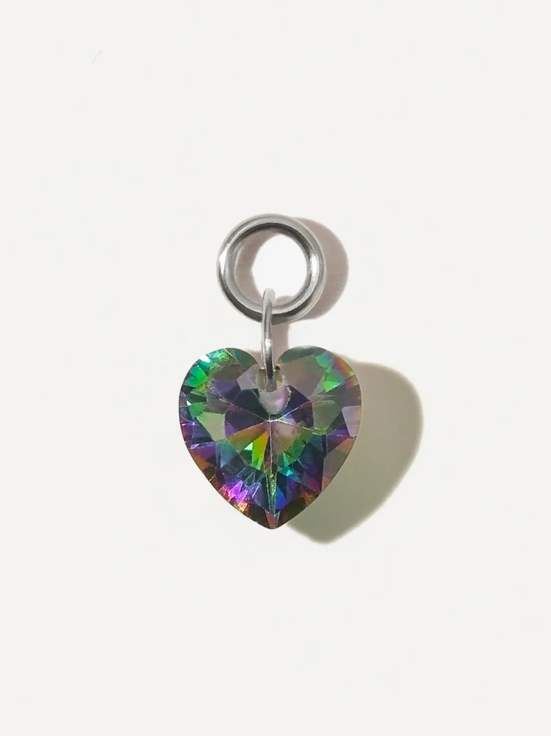 8x7,4mm Night Heart Ohrring-Charm