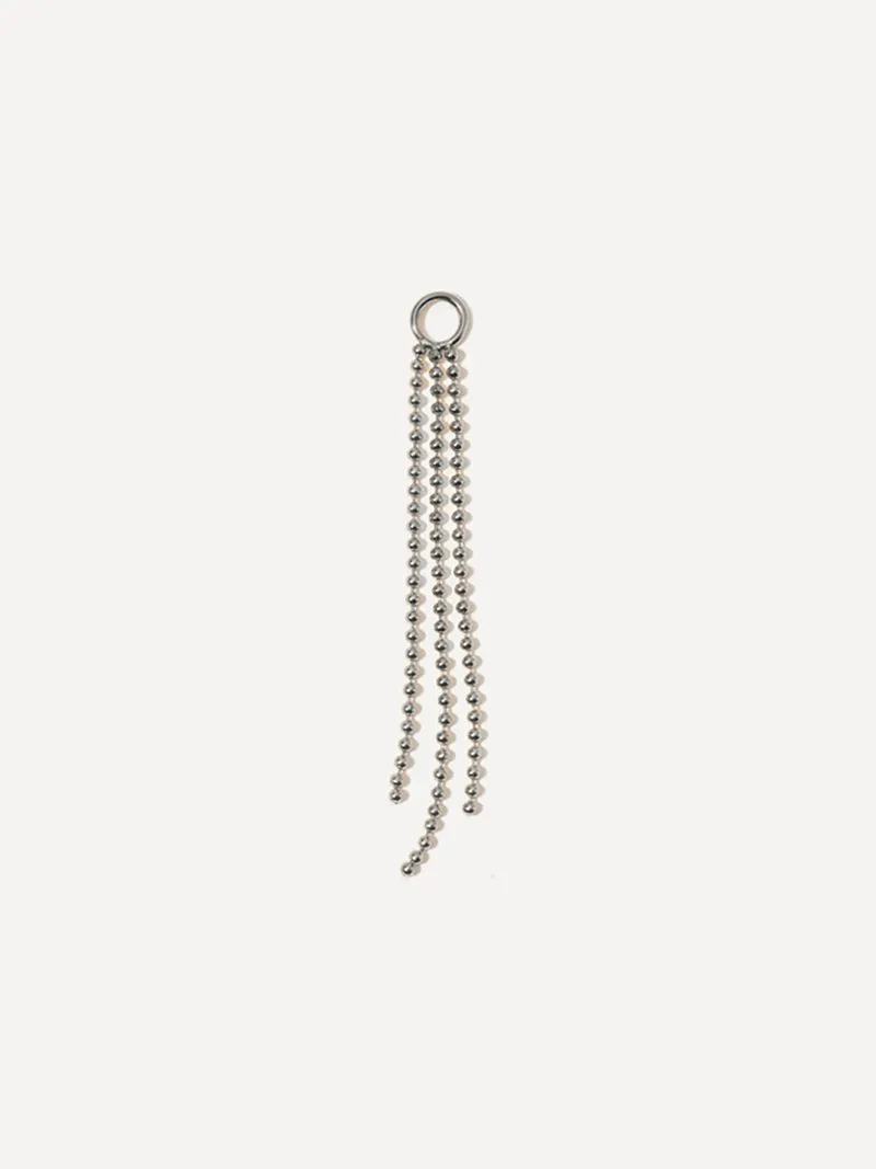 45x4mm Flowing Bead Ohrring-Charm