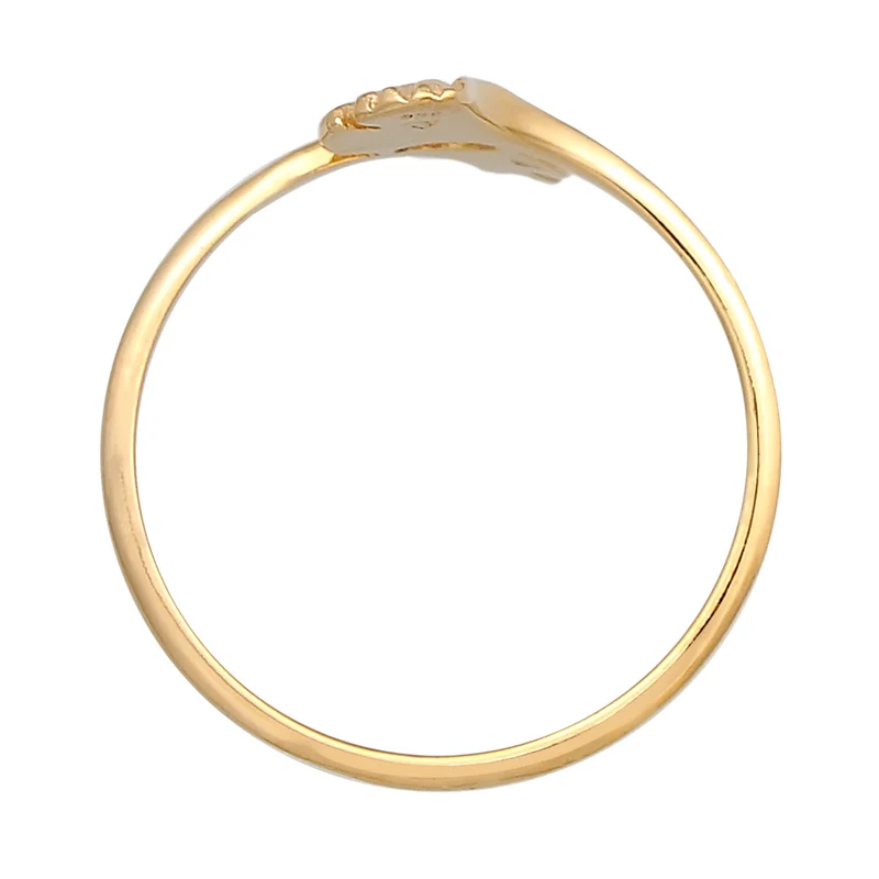 Ring Ginkgo Blatt Offen
