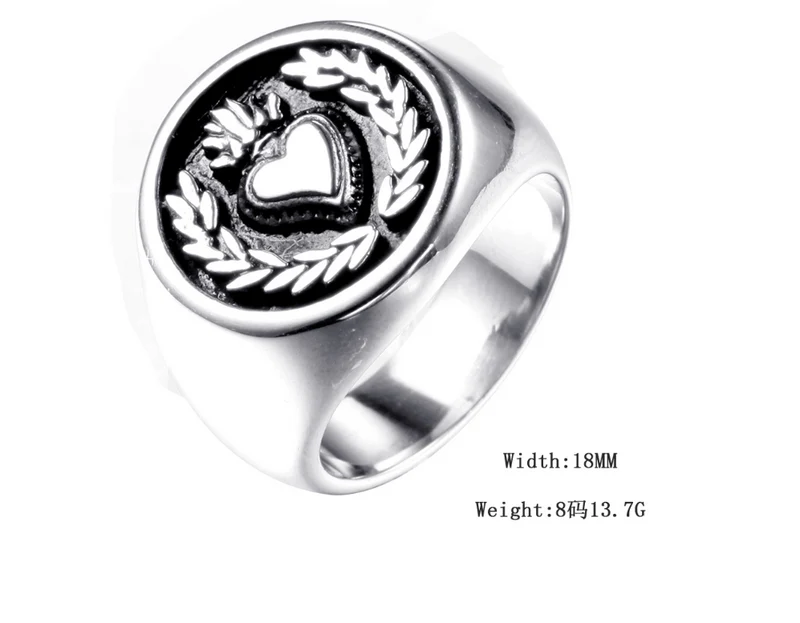 Vintage Herz Siegelring