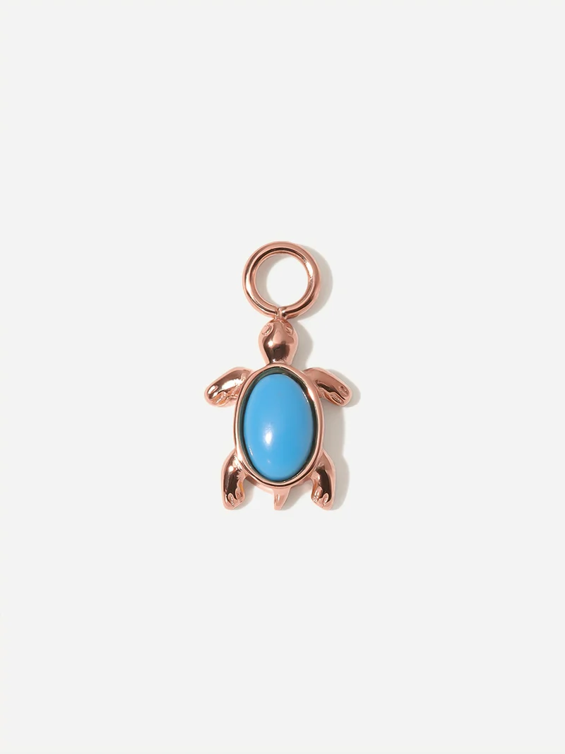 10,8x8,3mm Ocean Turtle Ohrring-Charm