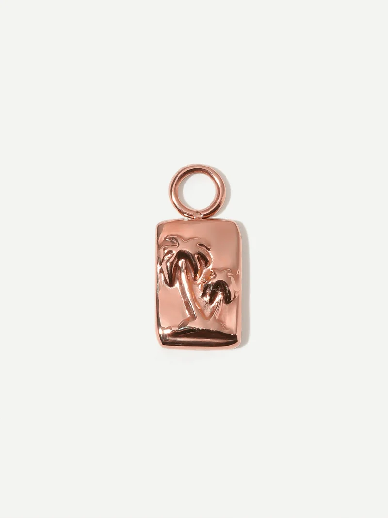 6,8x10,4mm Coco Palms Ohrring-Charm