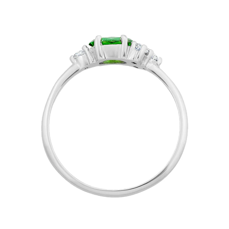 Verlobungsring Oval | Zirkonia (Grün)