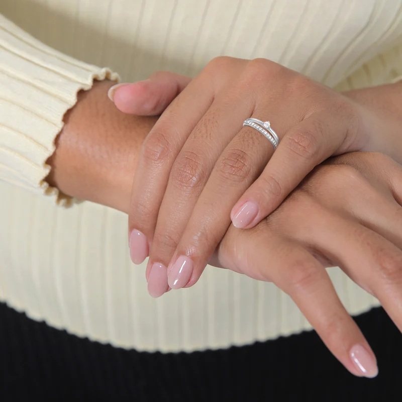 Ring Solitär | Zirkonia (Weiß)