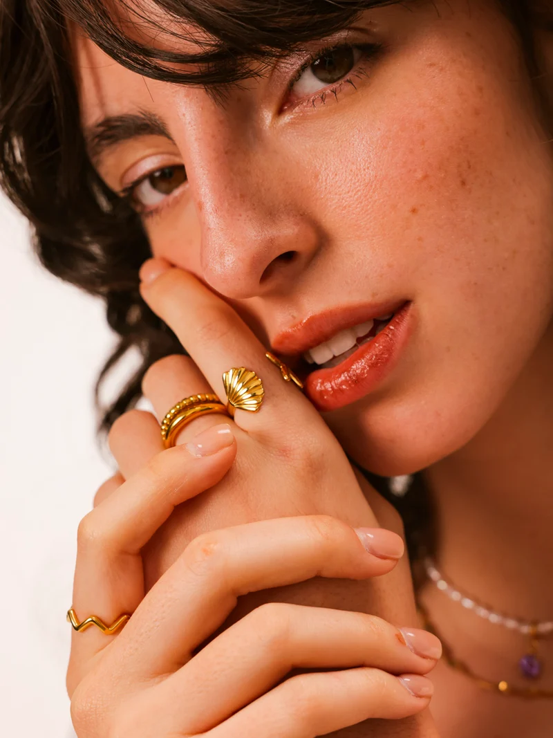 Shell Starfish Ring