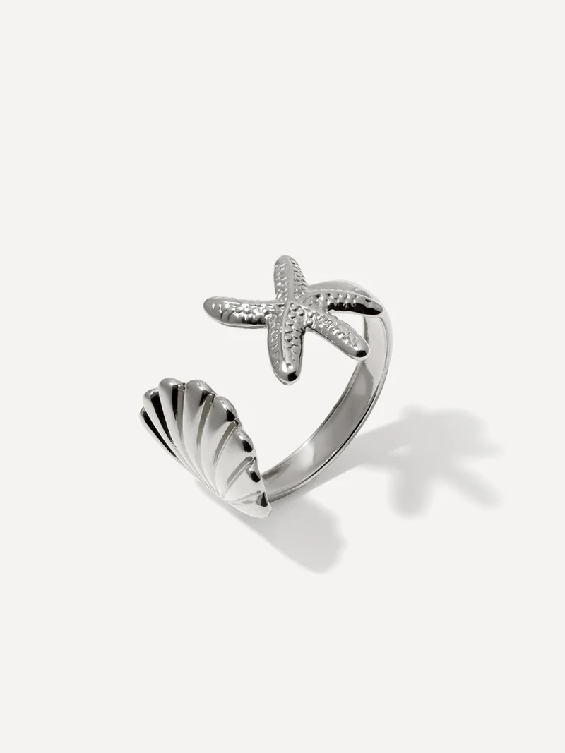 Shell Starfish Ring