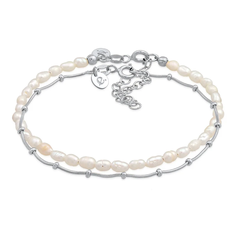 Armband Set Kugelkette | Süßwasserperle
