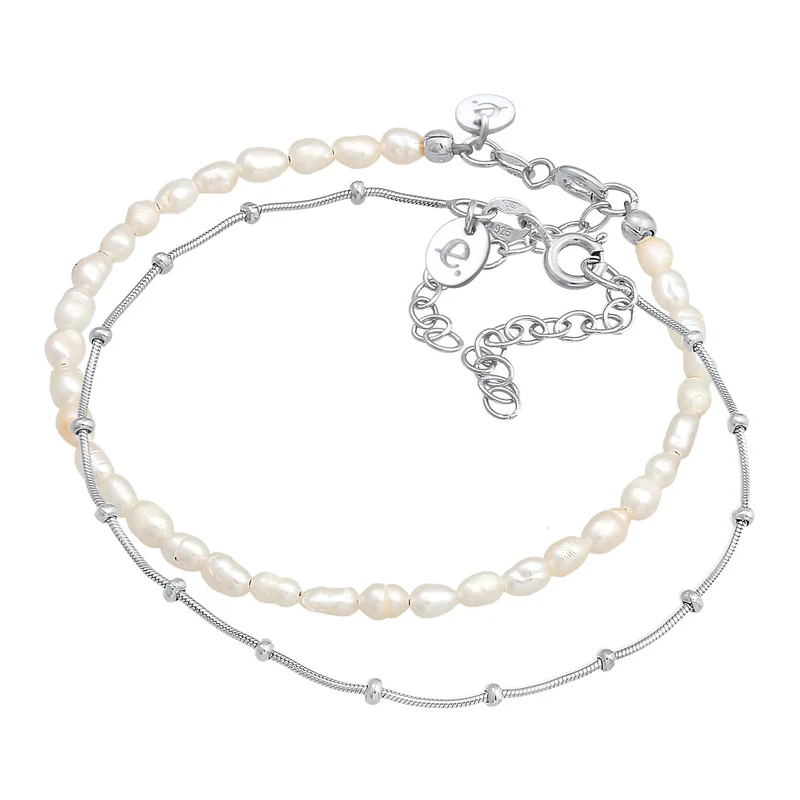 Armband Set Kugelkette | Süßwasserperle