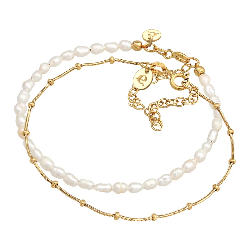 Armband Set Kugelkette | Süßwasserperle