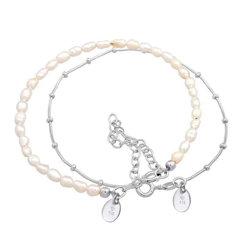 Armband Set Kugelkette | Süßwasserperle
