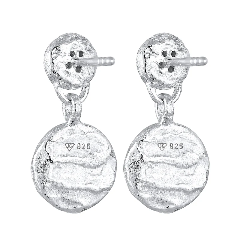 Diamanten (0.05 ct) Plättchen Vintage 925 Silber