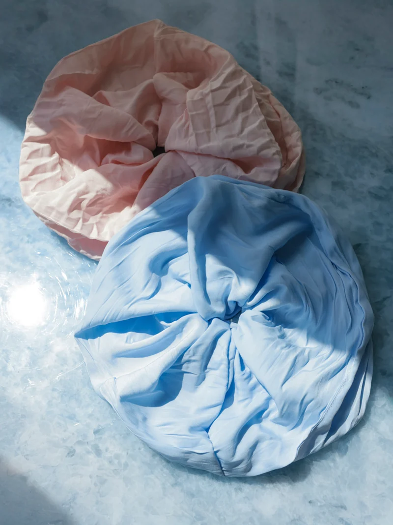 Light Flow Blue Scrunchie