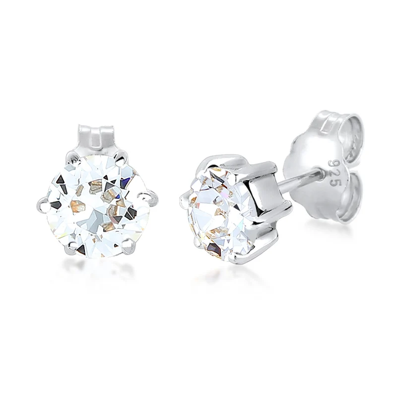 Ohrstecker Basic | Mit Kristallen von Swarovski® (Weiß)